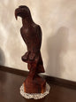 Powerful Eagle Rosewood Sculpture
